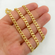 Gold Plated Flat Curb Chain